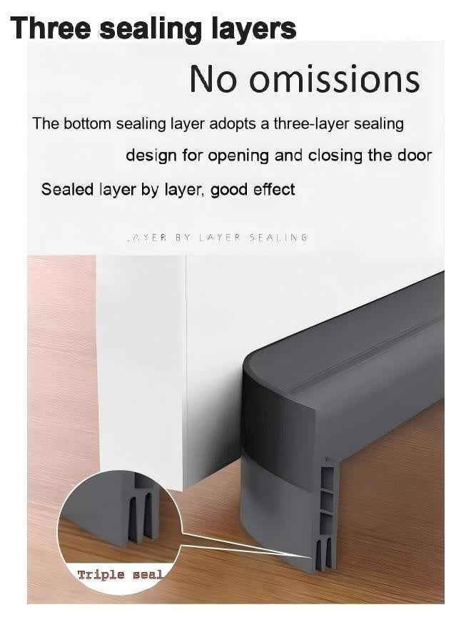 شريط عازل للباب والنوافذ 🚪 لاصق ذاتيًا ضد الغبار والهواء والصوت والحشرات يحافظ على العزل الحراري سهل التركيب والقص - Image 2