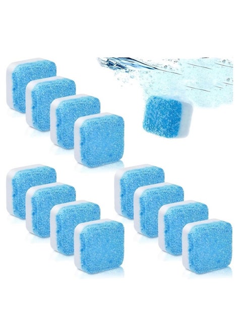 Washing Machine Cleaning Tablets – 12 Effervescent Capsules for Automatic and Manual Washers – Suitable for Front-Load and Top-Load Machines – Deep Cleaner for Removing Deposits and Accumulated Dirt – Washer Drum Sanitizer with Germ and Bacteria Elimination – Effective Tub Cleaner with Deodorizing Features