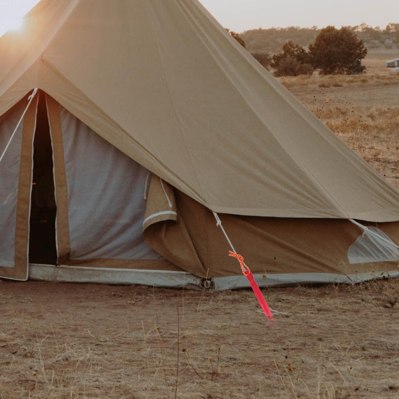 Heavy Duty Aluminum Tent Pegs and Stakes 8pcs Triangular Beam Red Coating Camping Ground Anchors - Image 4