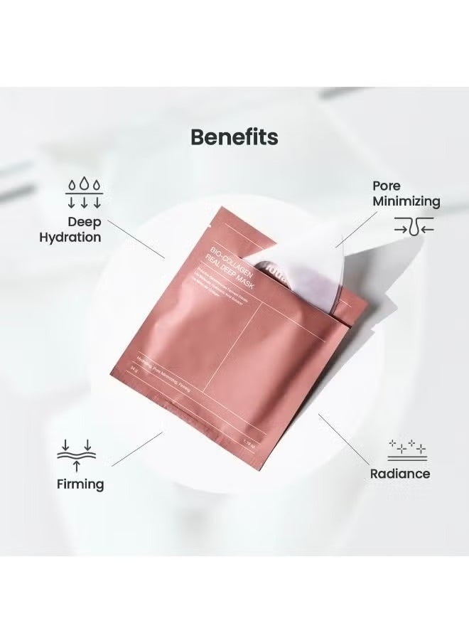 BIODANCE - Bio-Collagen Real Deep Mask, Hydrating Overnight Mask, Pore Minimizing, Elasticity Improvement, 34g x4ea - Image 1