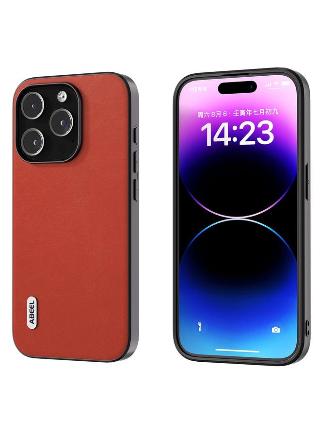 اس-توب جراب هاتف ABEEL Haze Texture PU لهاتف iPhone 15 Pro - Image 1