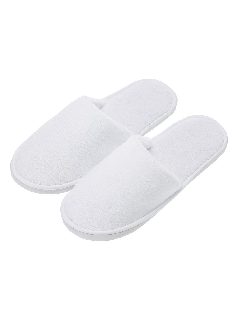 AhfuLife - AhfuLife Spa Slippers 5 Pairs of Hotel Slippers Disposable Slippers ClosedToe Slippers Guest Slippers Nonslip Slippers for Guest House Slippers Unisex Bedroom Wedding Party Travel - Image 1