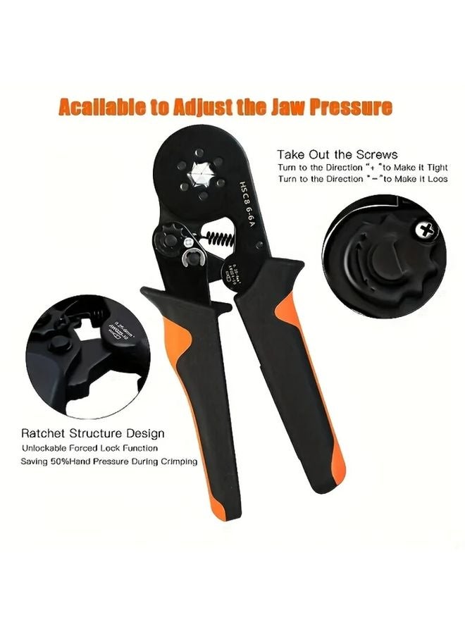 HSC8 6 6 Self Adjusting Hexagonal Crimping Tool For AWG 23 10 Wire Connectors - Image 2