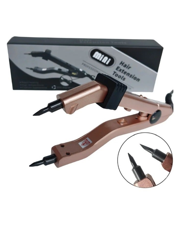 Estelle Hair Extension Tool, Multifunction Adjustable Temperature Heat Hair Connector,  Smart Mini Heating Tip Hair Extension Plier Iron, Hair Extension Iron Keratin Bonding Tool, (Red) - Image 4
