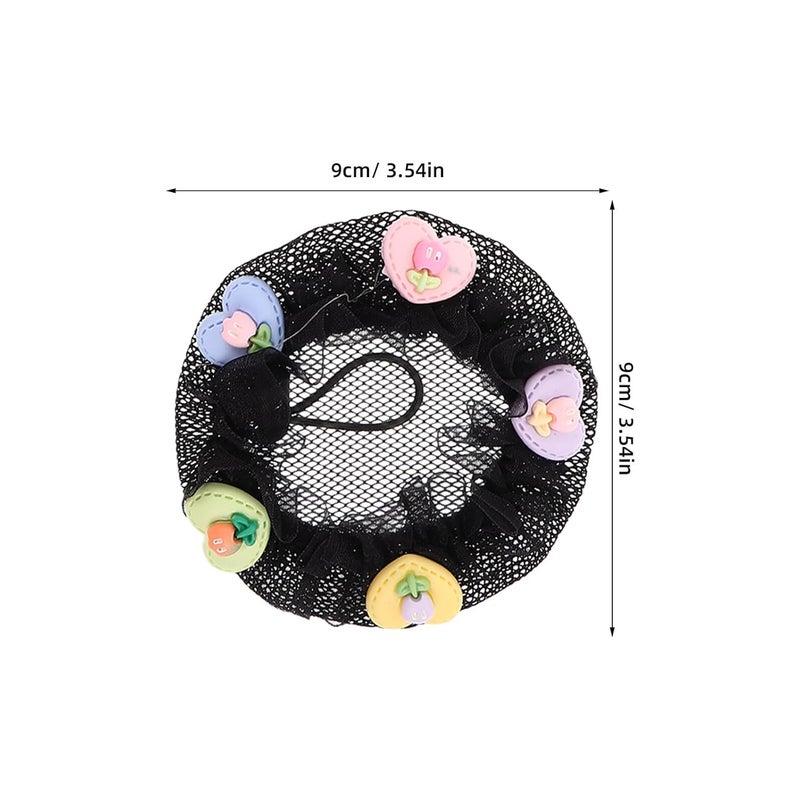 5pcs Small Hair Nets for Bun and Mini Hair Donut Shaper Set for Accessories for Performance and Recital - Image 2
