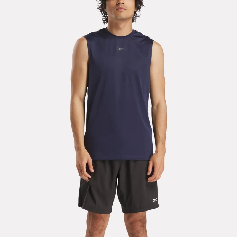 Reebok Identity Train Sleeveless Tech Men's Tee - Blue