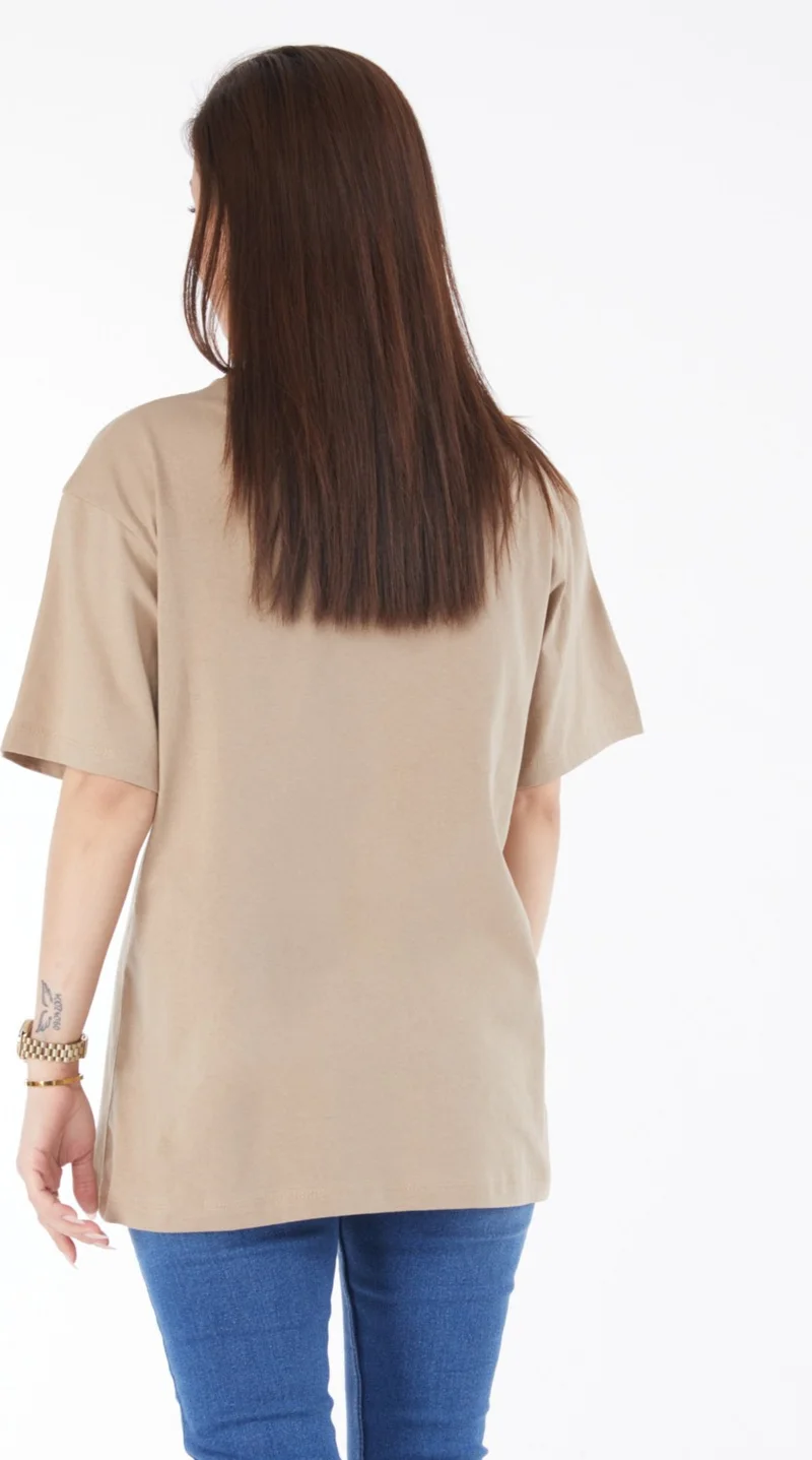 Tofisa 24644-VIZON Crew Neck Short Sleeve Printed T-Shirt