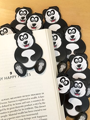 Fun-N-Nuf Panda Clip Bookmarks for Kids Students Cool Cute Animal Set of 10 Bulk Bookmark Funny Wacky Classroom Reading Incentives Library Rewards Novelty Party Favors Fun Prizes for Summer Reading Programs - Image 5