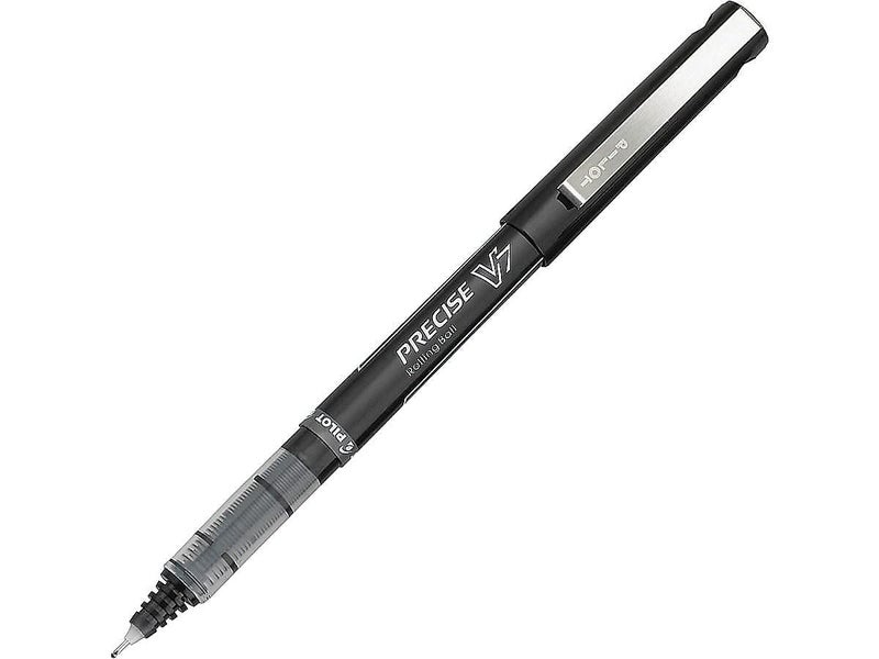 Pilot, Precise V7, Capped Liquid Ink Rollerball Pens, Fine Point 0.7 mm, Black Ink Pens, Pack of 5 - Ideal for School, Journaling & Office Writing - Image 4
