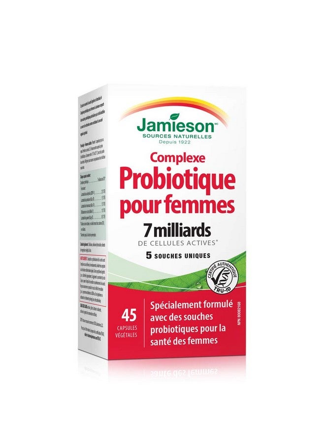 Jamieson Women’s Probiotic Complex 7 Billion, 45 Veg caps - Image 2