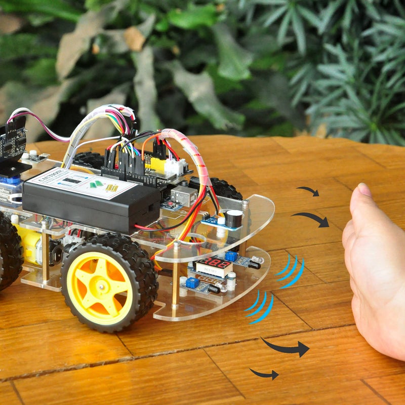 OSOYOO Robot Car Starter Kit for R3 | STEM Remote Controlled Educational Motorized Robotics for Building Programming Learning How to Code | IOT Mechanical DIY Coding for Teens Adults - Image 2