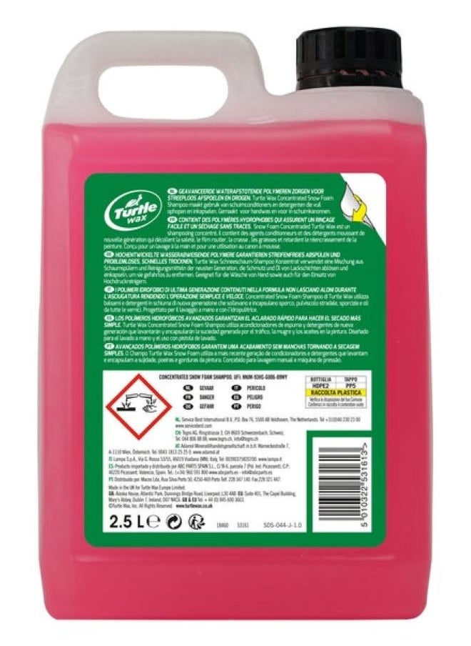 TurtleWax Hybrid Snow Foam Shampoo 2.5 L  - Image 2