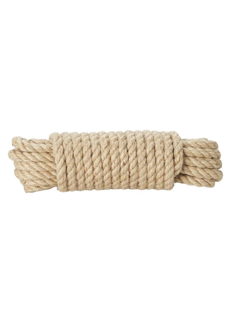 Diall Jute Twisted Rope 10mm x 10m