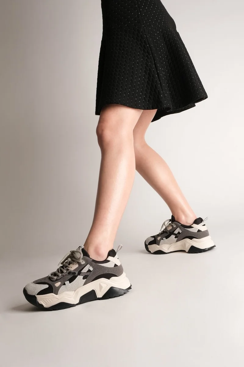 مارجين Margin Women's Sneaker Wedge Heel Sports Shoes Edisa