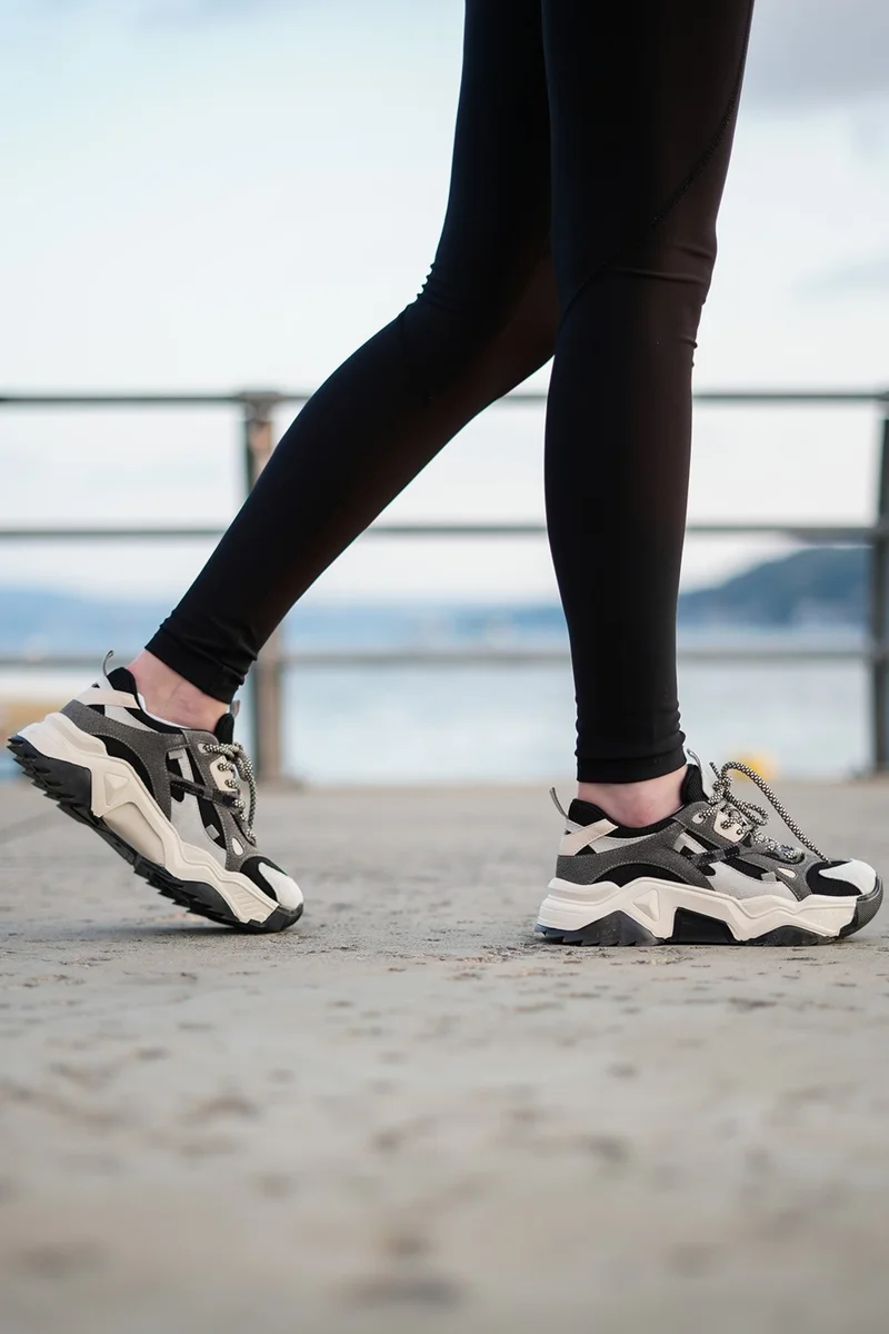 مارجين Margin Women's Sneaker Wedge Heel Sports Shoes Edisa