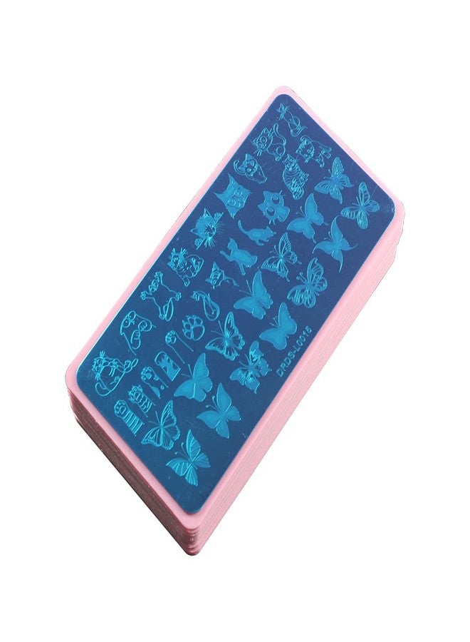 VNC 20Pcs 12X6cm Nail Art Soft Stamping Protective shell Plastic Holder Stamper Rectangel Stamp Holder - Image 5
