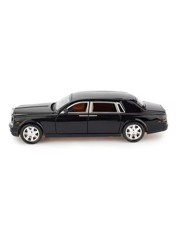 Dream Zone Rolls Royce Phantom Metal Toy Car Realistic Detailing Unique Design Durable Black 6.3x15x4centimeter - Image 3