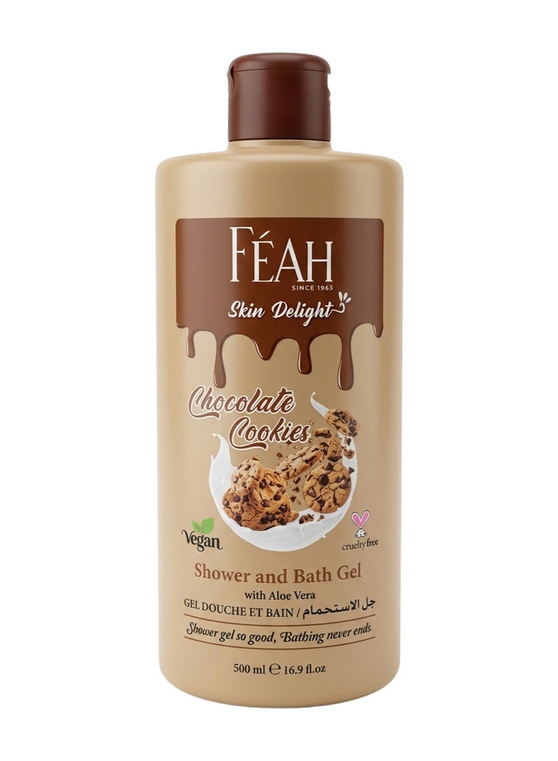 جل استحمام الجسم بالشوكولاتة من فيا 500 مل - غسول للجسم مغذي ومنعم
