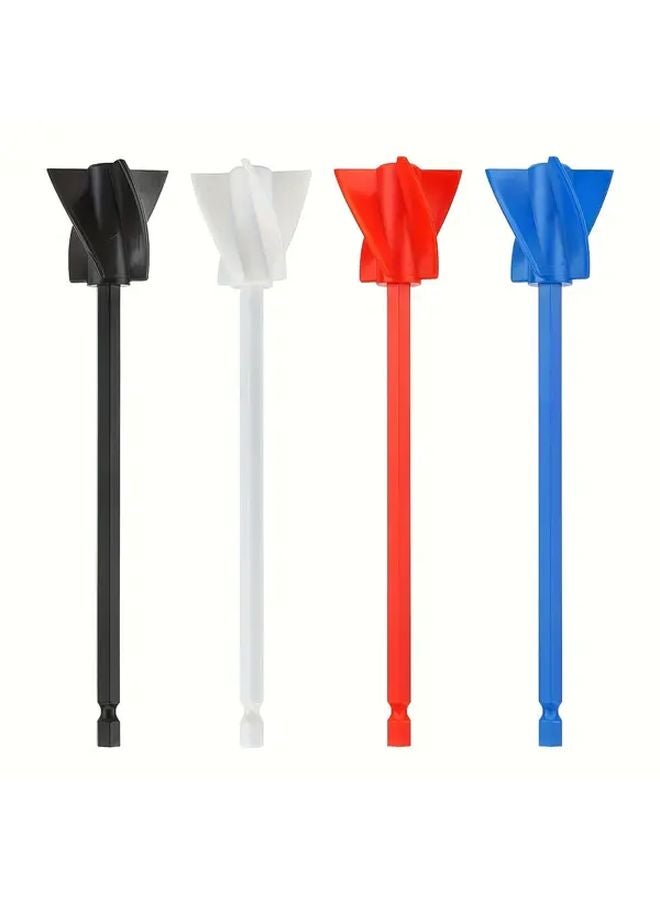 2Pcs Black Epoxy Stirring Sticks Paint Mixer Drill Attachment for Resin Cement - Image 3
