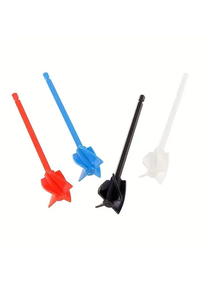 2Pcs Black Epoxy Stirring Sticks Paint Mixer Drill Attachment for Resin Cement - Image 2