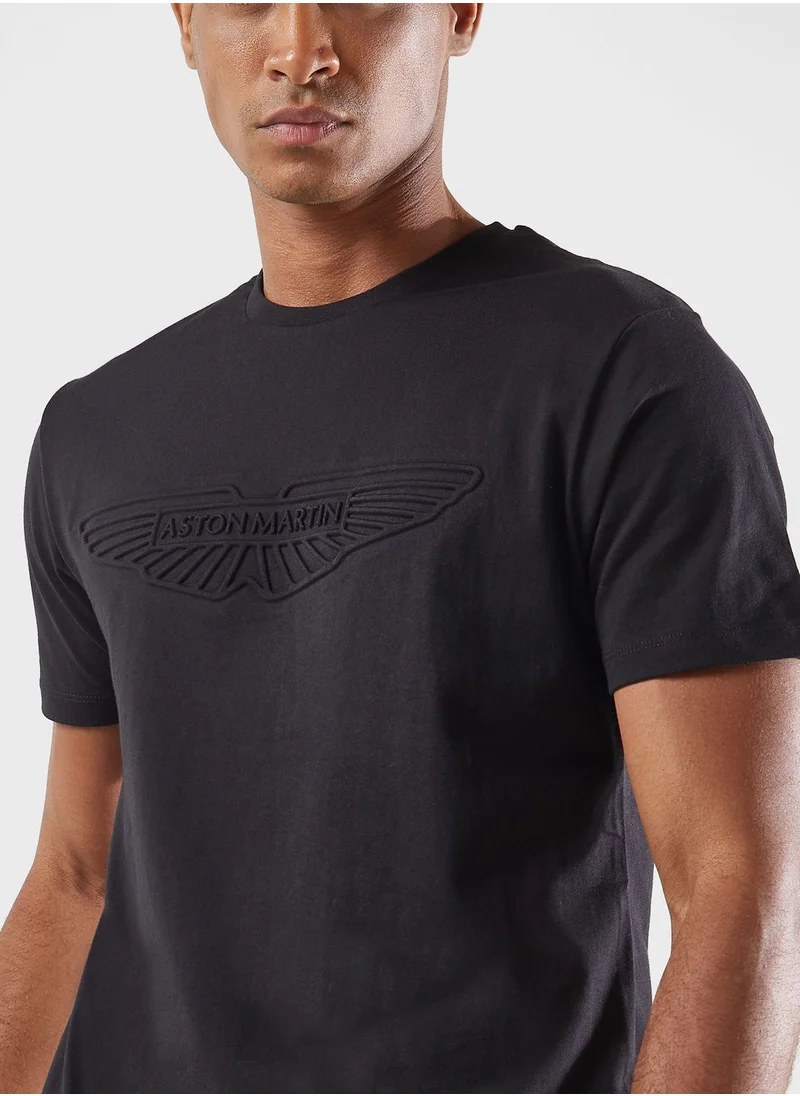 Hackett Emobossed Crew Neck T-Shirt