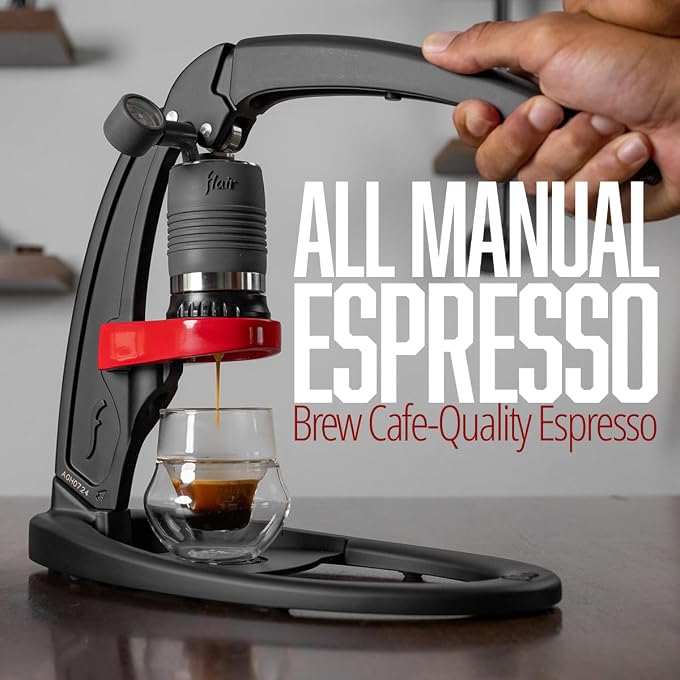 Flair UPDATED Espresso Maker  Classic All manual lever espresso maker for the home  Pressure gauge and two portafilters included - Image 2
