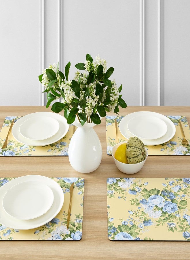 Laura Ashley Cork Placemats 16 x 12-inch for Kitchen and Dining Tables, Heat Resistant, Durable, Easy Clean, Set of 4, Joyce - Image 2