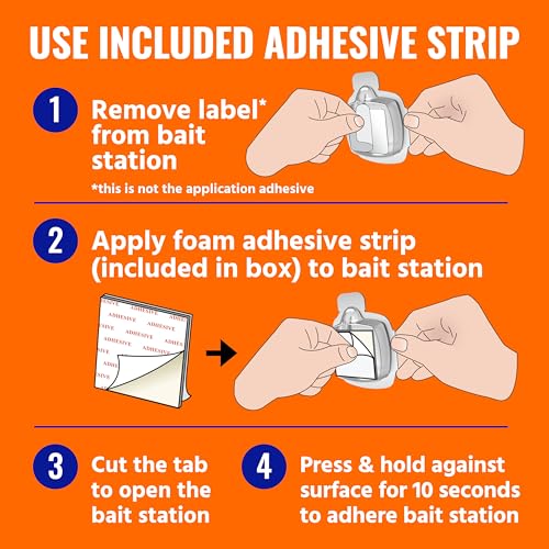 TERRO Indoor Liquid Ant Baits with Adhesive Strips for Discreet Baiting - TERRO Ant Trap and Bait Station - 5 Pack, 20 Baits - T334B - Image 2