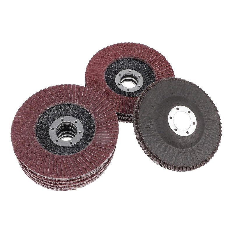Zerodeko 10pcs Flap Discs Grinding Discs for Angle Grinder Metal Grinding Wheels with Assorted Grit (40, 60, 80, 120) Polishing Abrasive Wheels for Metalworking and Welding - Image 1