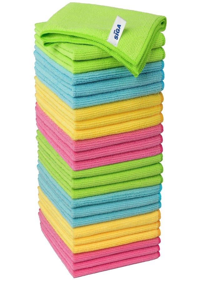 Mr Siga منشفة تنظيف ميكروفايبر من MR.SIGA، عبوة من 24، الحجم: 12.6" × 12.6" - Image 1