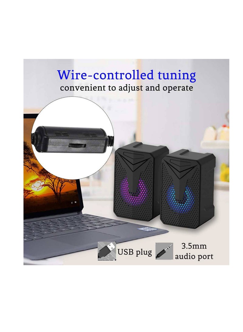 GAMMA GT-314 Gaming RGB usb pc speaker with lights