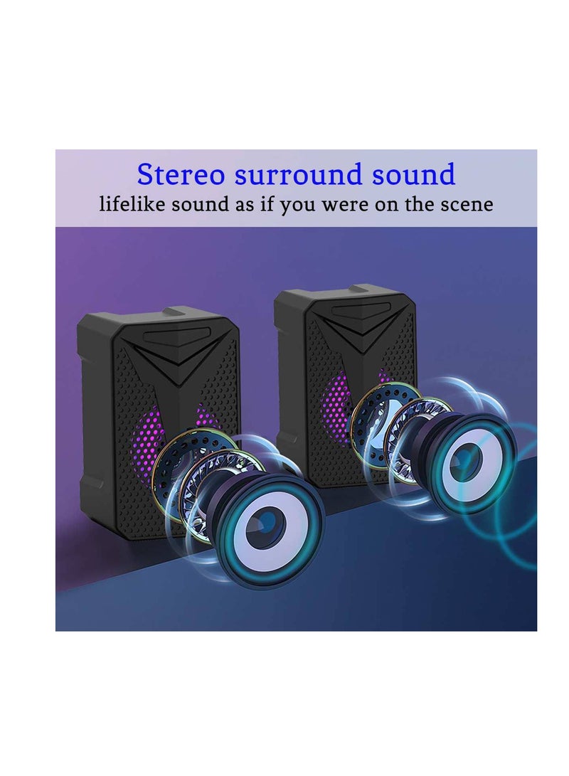 GAMMA GT-314 Gaming RGB usb pc speaker with lights