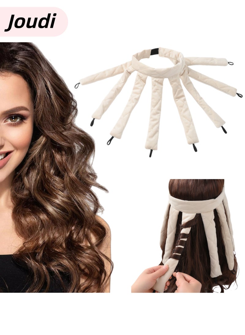 جودي لا يسبب ضررًا للشعر المجعد، مكواة تجعيد الشعر بدون حرارة لتجعيدات طبيعية طوال الليل وتصفيف آمن - Image 1