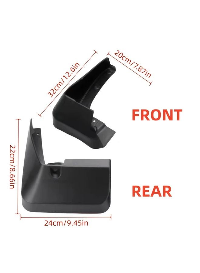 Subaru Forester 2013 2018 Mudguards 4Pcs Heavy Duty Impact Resistant Black Plastic - Image 4