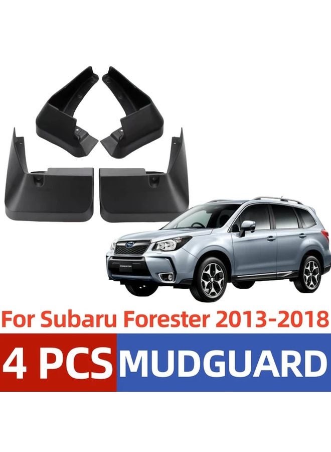 Subaru Forester 2013 2018 Mudguards 4Pcs Heavy Duty Impact Resistant Black Plastic - Image 3