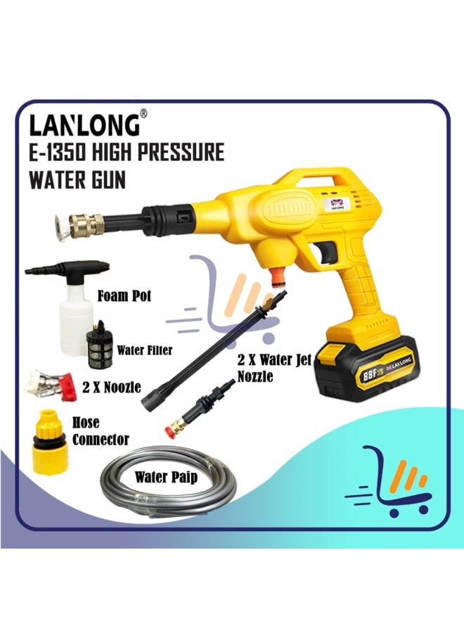 LANLONG 21V Heavy Duty Car Washer with 4A Battery and Charger Lanlong