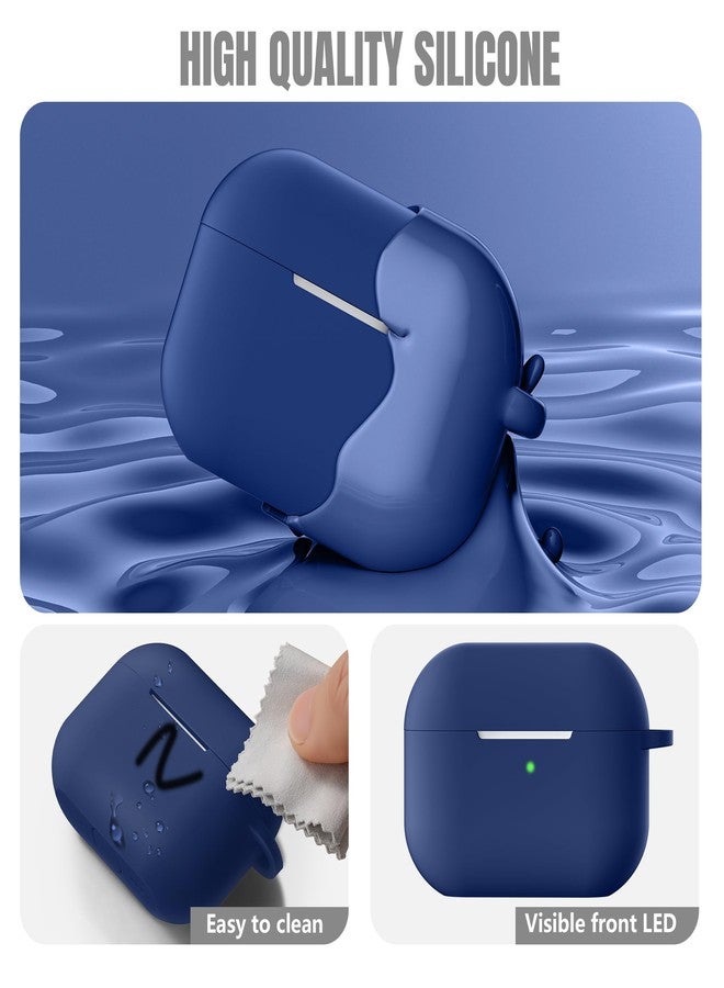 Getino for AirPods Pro 3 Case 2025, Shockproof Silicone Cover for Apple AirPods Pro 3 - with Cleaner Kit & Keychain, Durable Protective Case for Women Men (Gym, Outdoor, Daily Use)- Navy Blue - Image 5