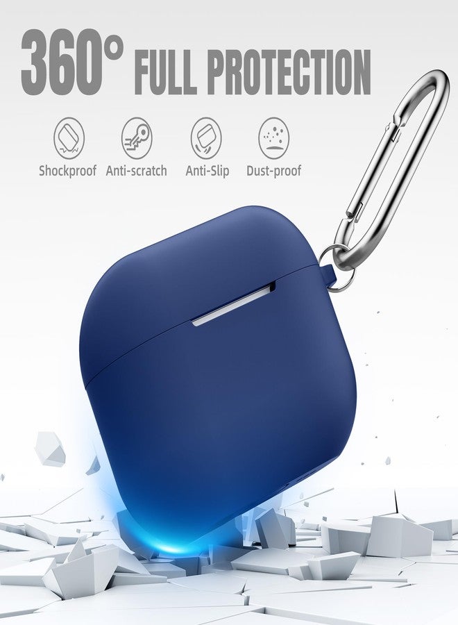 Getino for AirPods Pro 3 Case 2025, Shockproof Silicone Cover for Apple AirPods Pro 3 - with Cleaner Kit & Keychain, Durable Protective Case for Women Men (Gym, Outdoor, Daily Use)- Navy Blue - Image 4