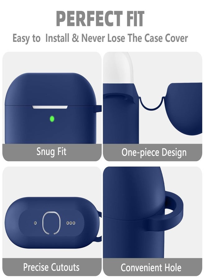 Getino for AirPods Pro 3 Case 2025, Shockproof Silicone Cover for Apple AirPods Pro 3 - with Cleaner Kit & Keychain, Durable Protective Case for Women Men (Gym, Outdoor, Daily Use)- Navy Blue - Image 3