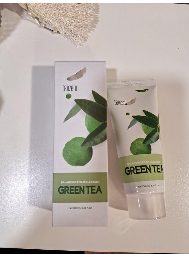 Tenzero Balancing Foam Cleanser Korean Skincare with Green Tea, Antioxidant-Rich Formula for Sensitive, Oily & Acne-Prone Skin | Deep Pore Cleanser, Removes Impurities, Excess Oil & Makeup - Image 4