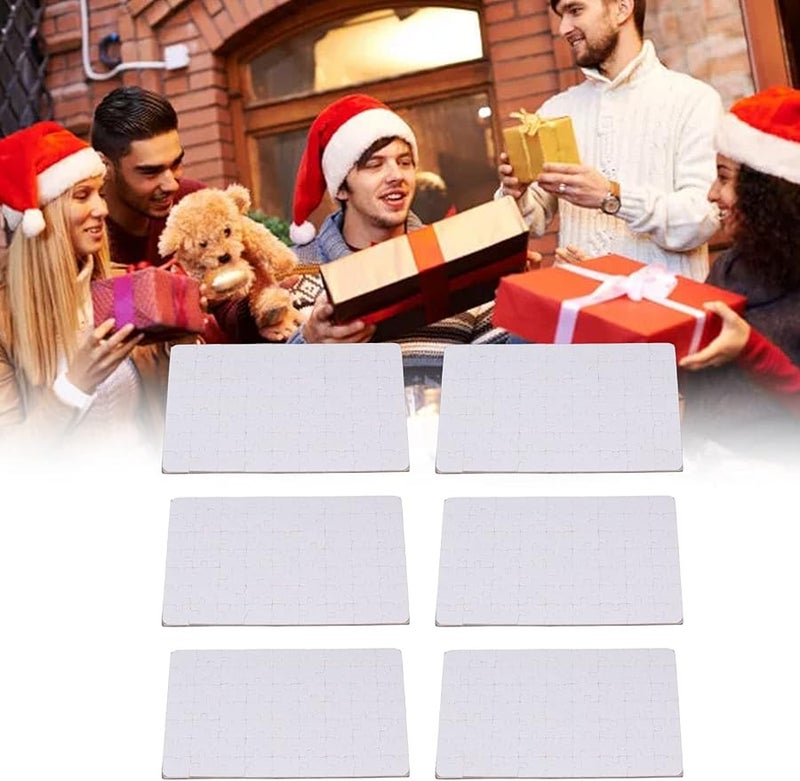Personalized Photo Puzzle DIY White 13x18cm 63 Pieces Christmas Birthday Gift - Image 4