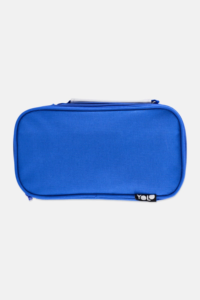YOLO Kids Boy Graphic Print Pencil Case, Blue - Image 2