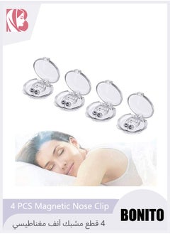 BONITO 4 PCS Magnetic Nose Clip, Anti Snore Devices, Sleeping Aid Nose Clip Relieve Snore for Men and Women Unisex, Magnetic Nasal Dilator for Ease Breathing, Comfortable Sleeping  - Image 1