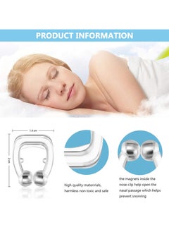 BONITO 4 PCS Magnetic Nose Clip, Anti Snore Devices, Sleeping Aid Nose Clip Relieve Snore for Men and Women Unisex, Magnetic Nasal Dilator for Ease Breathing, Comfortable Sleeping  - Image 3