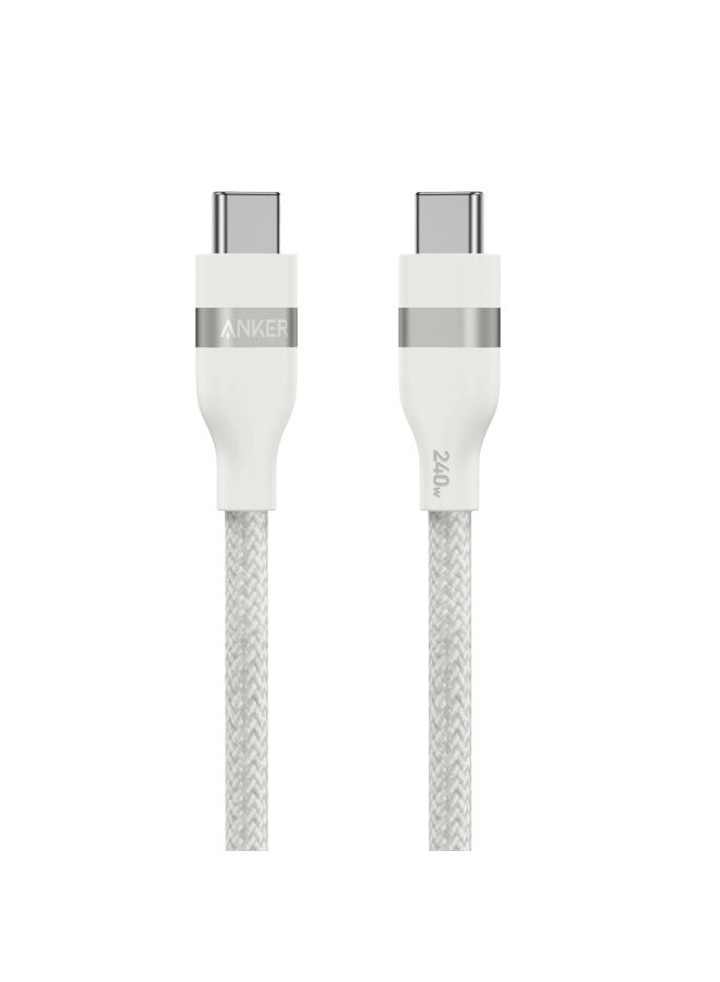 Anker USB-C to USB-C Cable 3ft 240W - White | A82E2H21 - Image 1
