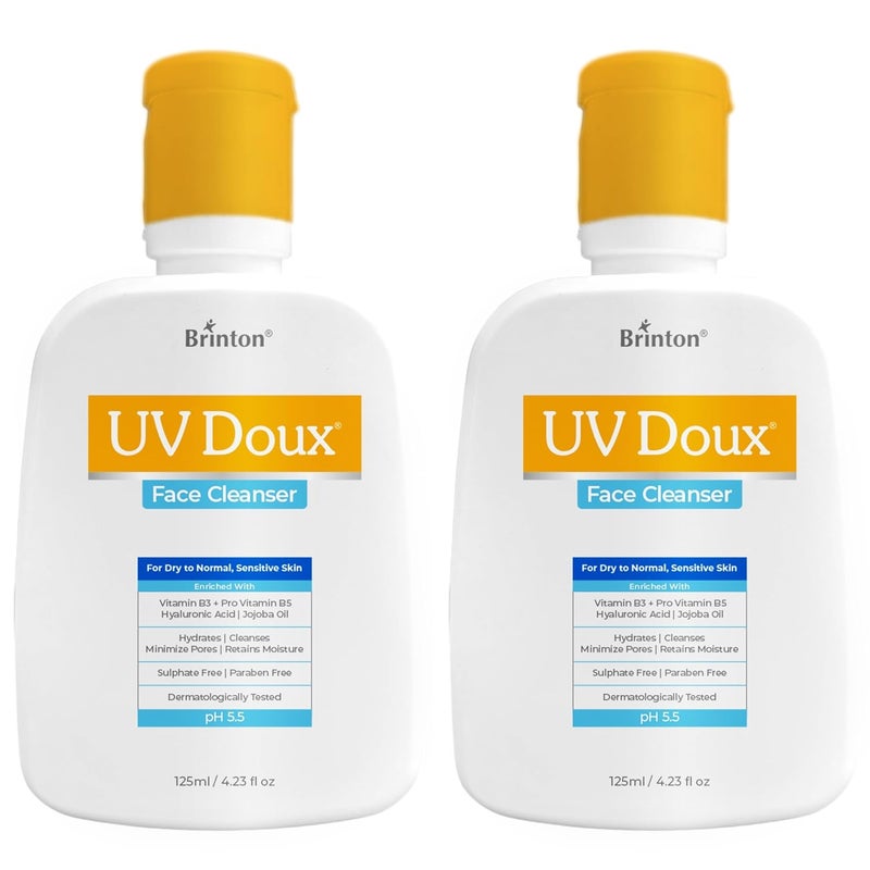 Brinton Brinton UV Doux Face Cleanser 125 ml Pack of 2 - Image 1