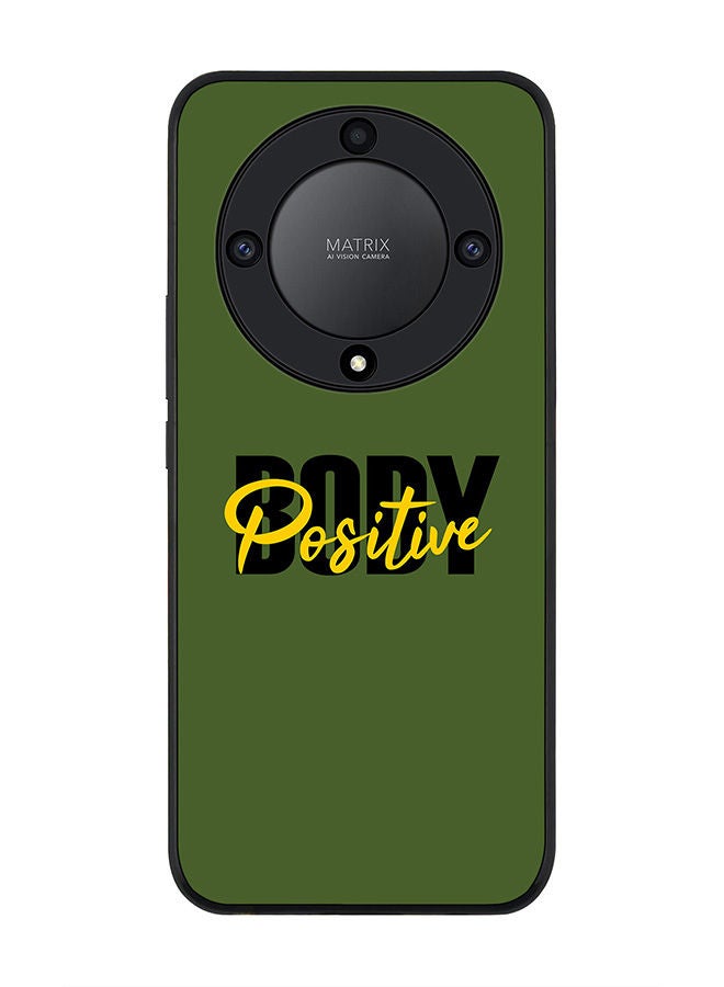 Stylizedd Rugged Black edge case for Honor X9a 5G Slim fit Soft Case Flexible Rubber Edges Anti Drop TPU Gel Thin Cover -  Body Positive - Image 1