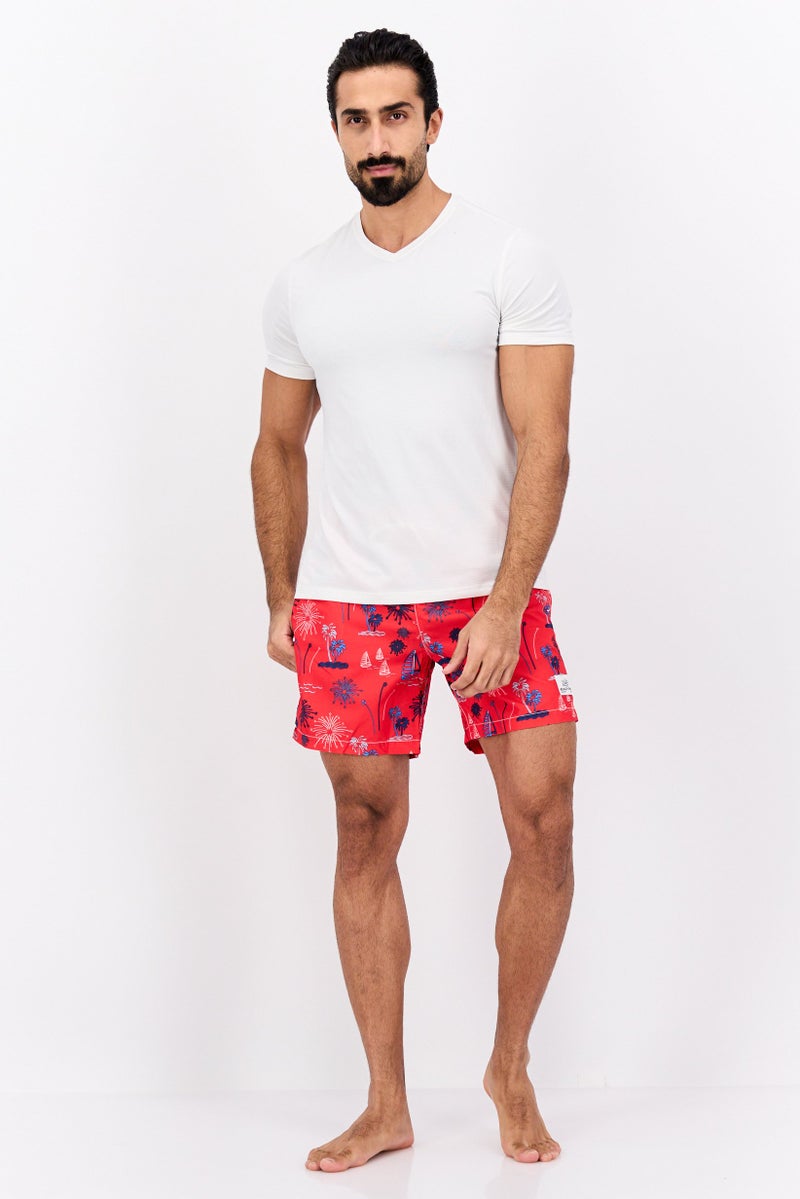 Beach Bros Men Allover Print Board Shorts, Multicolor - Image 4