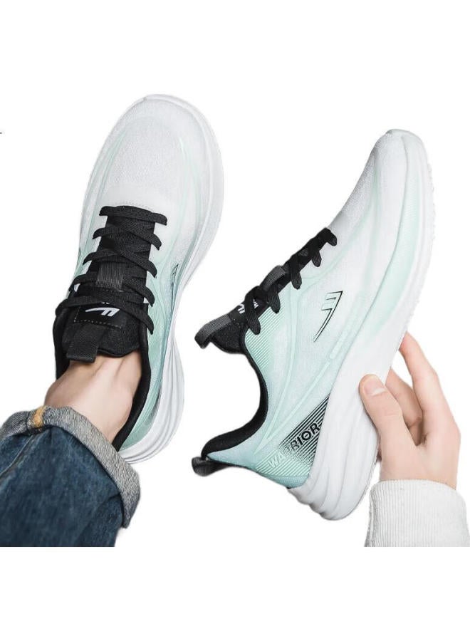 Pull Back Warrior Men'S Sports Shoes Spring New Trend Men'S Shoes White Green Size 43 - Image 2