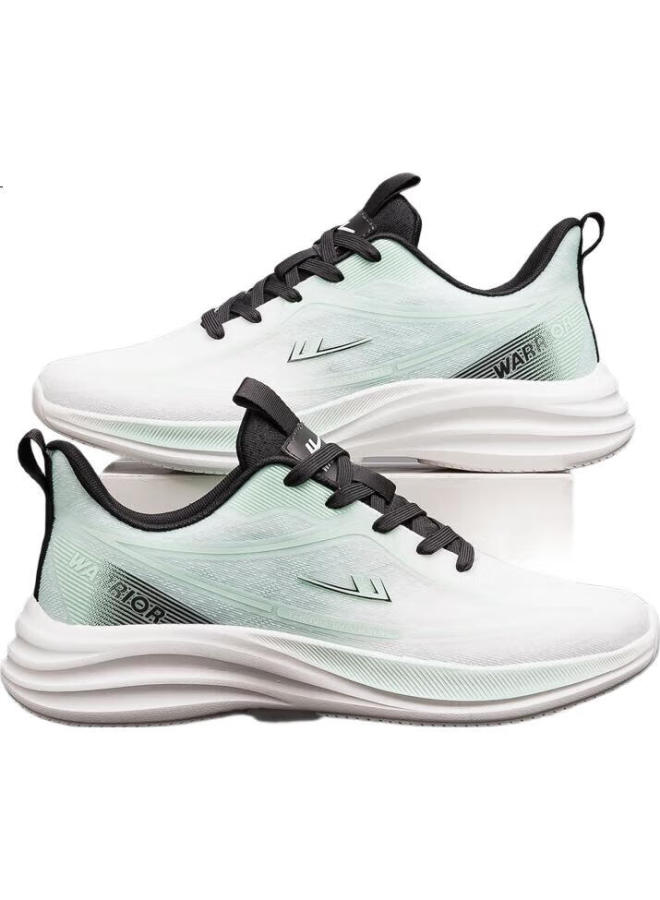 Pull Back Warrior Men'S Sports Shoes Spring New Trend Men'S Shoes White Green Size 43 - Image 3